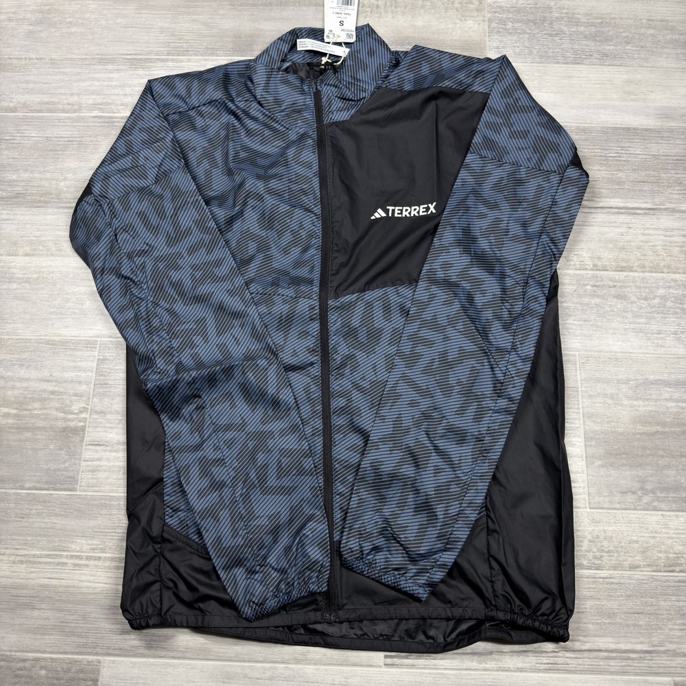 Adidas Running Performance TRAIL‎ WIND Jacket HZ5330 Black Men's Small NWT $100